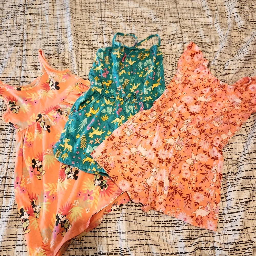 Disney kid clothes rompers and Dress 2t and 3t